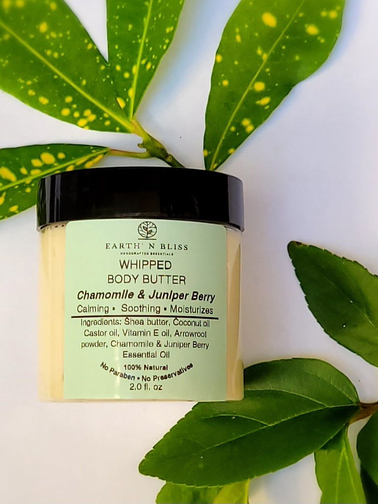 Whipped Body Butter- Chamomile & Juniper Berry