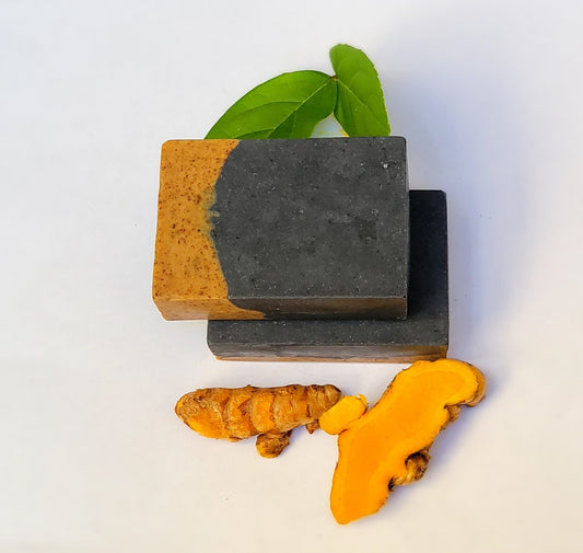 Activated Charcoal & Turmeric Face Soap (Unscented)