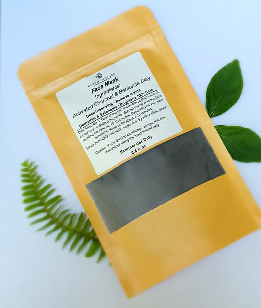 Face Mask- Activated Charcoal & Bentonite Clay